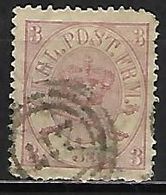 DANEMARK    -   1864 .   Y&T N° 12 Oblitéré.    Cote 100,00 Euros - Usati