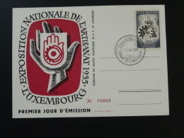 Carte Exposition Artisanat Luxembourg 1955 - Cartoline Commemorative