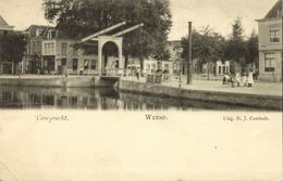 Nederland, WEESP, Voorgracht Met Ophaalbrug (1899) Ansichtkaart - Weesp