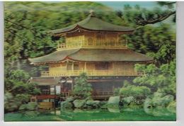 CARTE  STEREOSCOPIQUE TEMPLE   KYOTO  JAPON     TBE  CL48 - Cartes Stéréoscopiques