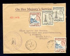 St. CHRISTOPHER-NEVIS-ANGUILLA - Cover Sent By Air Mail From St. Kitts To London 1963. - St.Christopher-Nevis & Anguilla (...-1980)