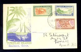 TOLEKAU ISLAND - Cover With Nice Three Colored Franking, Sent To New Zealand 1948. Traces Of Bending On Cover. - Tokelau