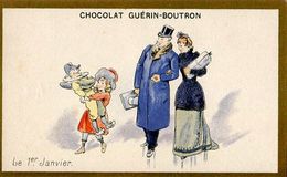 Chromos .n° 59 . Chocolat Guerin Boutron . Le 1 Er Janvier  . - Guérin-Boutron