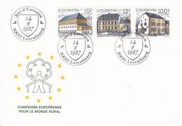 Luxembourg - FDC 14.9.1987 CAMPAGNE EUROPÉENNE POUR LE MONDE RURAL - FDC
