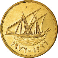 Monnaie, Kuwait, Jabir Ibn Ahmad, 5 Fils, 1976, TTB, Nickel-brass, KM:10 - Kuwait