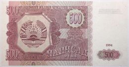 Tadjikistan - 500 Roubles - 1994 - PICK 8a - NEUF - Tadjikistan