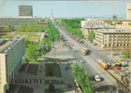 Tashkent - Lenin Prospekt - Tram - 1983 - Uzbekistan USSR - Unused - Uzbekistan