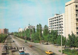 Tashkent - Lenin Prospekt - Cars - 1983 - Uzbekistan USSR - Unused - Uzbekistan