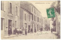 Cpa Laroque - La Poste - Laroque Timbault