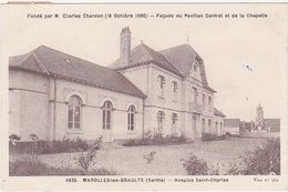 72 - MAROLLES-les-BRAULTS (Sarthe) - Hospice Saint-Charles - Timbre Rouge 1,50 Franc 1945 - Marolles-les-Braults