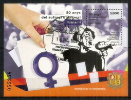 50 Ans De Suffrage Universel Pour Les Femmes.2020. BF Oblitéré 1re Qualité (faciale élevée Pour La Lettre Recommandée) - Blocks & Sheetlets