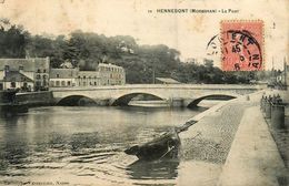 Hennebont * Le Pont * Homme Et Son Bateau Nommé Lorient * 1906 - Hennebont