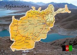 Afghanistan Country Map New Postcard Landkarte AK - Afghanistan