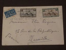 Egypte Lettre   Par Avion   11   JUIN   1934  DU Caire     Pour Marseille - Storia Postale