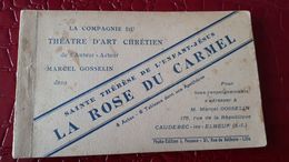 Compagnie Du Théâtre D'Art Chrétien : La Rose Du Carmel - Carnet Complet 10 Cartes Postales Marcel Gosselin Caudebec - Caudebec-lès-Elbeuf