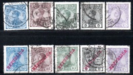 N° 154,5,6,9,60,8,9,70,3,4 - 1910 - Used Stamps