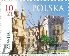 2018.06.22. Polish Cities - The Old Castle In Zywiec And The Figure Of Saint. Florian - MNH - Neufs