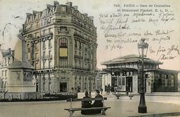 Paris 17ème * 1907 * Gare De Courcelles Ceinture Et Monument Flachat * Chemin De Fer - Distretto: 17