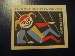 Loutkarstvi PUPPET Puppets Child Youth Poster Stamp Vignette CZECHOSLOVAKIA Label - Marionetten