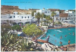 Malta - Villa Rossa Beach Club - St.George's Bay,postcard Via Macedonia.nice Stamp - Malte