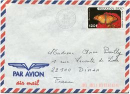 BURKINA FASO LETTRE PAR AVION DEPART OUAGADOUGOU AEROPORT 3-12-1985 HAUTE-VOLTA POUR LA FRANCE - Burkina Faso (1984-...)