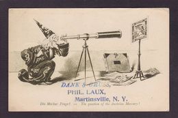 CPA Philatélie Timbre Poste Amérique Etats Unis Circulé En 1899 Précurseur Astronomie - Stamps (pictures)