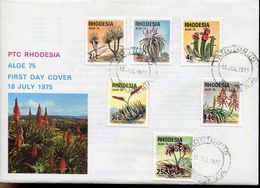 Rhodesia Rodesien Mi# 160-5 Set On Official FDC - Arotorus - Flora Succulents - Rhodesien (1964-1980)