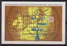 GERMANIA DEMOCRATICA DDR FOGLIETTI 1972 CONFERENZA DI METEREOLOGIA UNIF. BF 34 USATO VF - 1e Jour – FDC (feuillets)