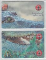 ISRAEL CROCODILE 20 PUZZLES OF 4 PHONE CARDS - Crocodiles And Alligators