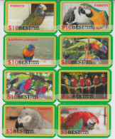 USA BIRD PARROT SET OF 24 CARDS - Parrots