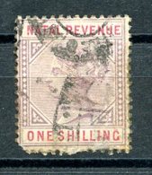 Natal, Revenue, 1 Sh., Violet / Red, Used, Michel ? - Natal (1857-1909)