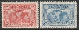 Australia Sc 111-112 Set MH (thin On 111) - Neufs