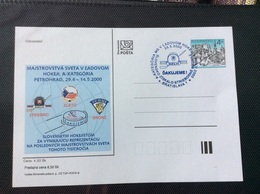 Slovaquie 2000 CDV 42 Médailles Coupe Du Monde Ice Hockey Sur Glace St Petersbourg - Postcards