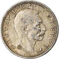 Monnaie, Serbie, Peter I, 50 Para, 1915, Gorham Mfg. Co., Variété, TTB - Serbia