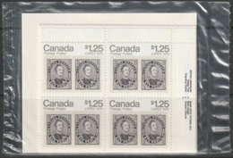 Canada Sc 756 Complete Plate Block Set MNH - Blocs-feuillets