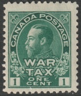 Canada Sc MR1 War Tax MH Hinge Thins - Kriegssteuermarken