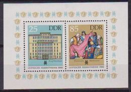 GERMANIA DEMOCRATICA DDR FOGLIETTI 1986 FIERA AUTUNNALE DI LIPSIA UNIF. BF 85 MNH XF - 1. Tag - FDC (Ersttagblätter)