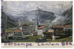 - 10372 -  Saas Fee -  ( Valais ), Vue Générale, Trés Ancienne, écrite, Peu Courante, Coins Impeccables, TTBE, Scans.. - Saas-Fee