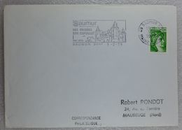 Timbre Seul Sur Lettre 1979 : Sabine De Gandon YT 1981A  (roulette)  - Oblitération Saumur - 1961-....
