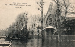 Crue De La Marne En Janvier 1910 - Nogent-sur-Marne, Le Casino- Carte E.L.D. Non Circulée N° 687 - Überschwemmungen