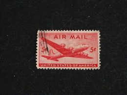 ETATS UNIS USA UNITED STATES YT PA 33 OBLITERE - AVION DOUGLAS DC-4 - 1a. 1918-1940 Afgestempeld