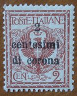 1919 ITALIA REGNO Occupazione Aquila E Ornamenti Sovrastampa 2 Centesime Di Corona Nuovo - Altri & Non Classificati