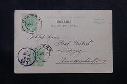 ROUMANIE - Affranchissement Plaisant De Piatra Sur Carte Postale En 1901 Pour L 'Allemagne - L 63727 - Lettres & Documents