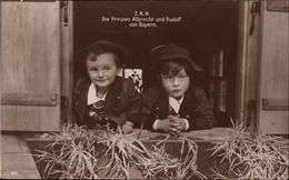 ! Alte Ansichtskarte, Adel, Royalty, Prinz Albrecht Und Rudolf Von Bayern , 1918 - Familles Royales