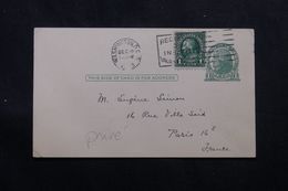 ETATS UNIS - Entier Postal Avec Repiquage ( Ornithologie ) De  Washington Pour Paris En 1923 - L 63731 - 1921-40