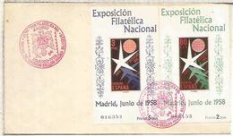 SPD MADRID HOJITAS EXPOSICION DE BRUSELAS 1958 IMPERFORATE SHEETS - 1958 – Brussel (België)