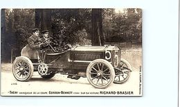 TRANSPORTS - Voiture De Course - Théry Vainqueur De La Coupe Gordon Bennett  1904 - Sur Sa Voiture Richard Brasier - Altri & Non Classificati