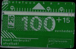 NETHERLANDS 1996 PHONECARDS AFVALBANK USED VF!! - Openbaar