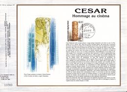 16,0709 France CEF PTT 709  2299    Cinéma   César Baldaccini Prix CS - Carte Souvenir FDC Feuillet Spécial 1984-2-4  Tr - Collectors
