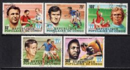 Congo - Brazzaville 1978 Mi# 614-618 Used - 11th World Cup Soccer Championship, Argentina - Oblitérés